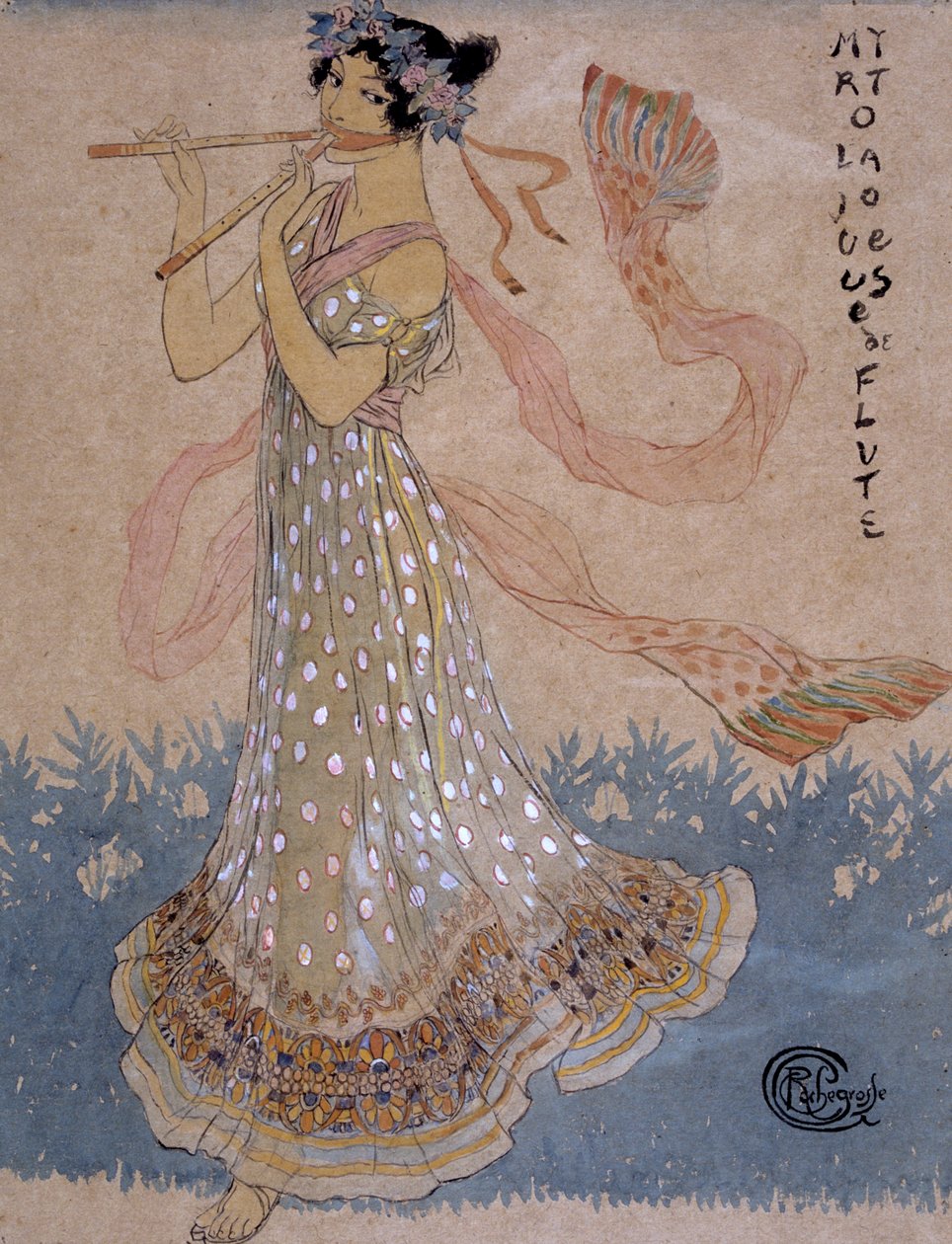 "Den unga musikern", 1900-talet av Georges Antoine Rochegrosse