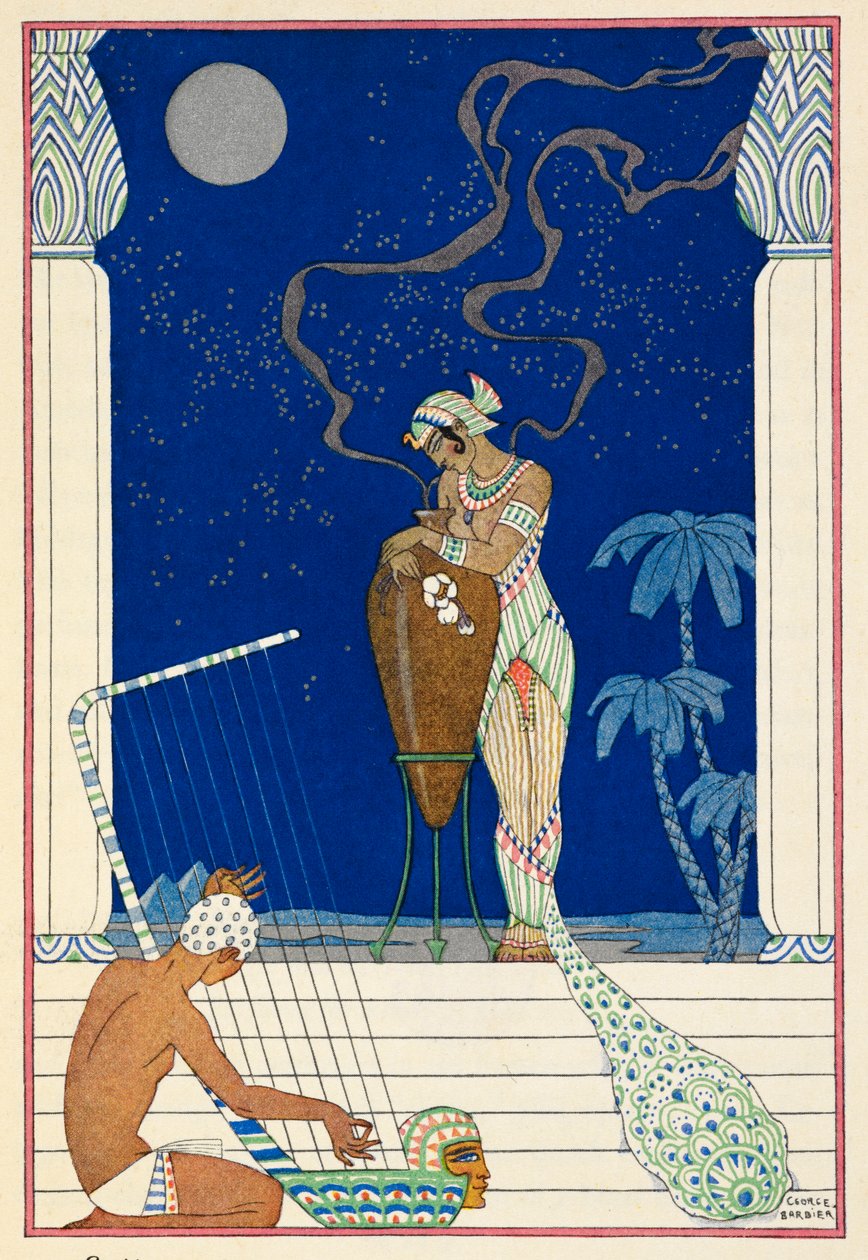 Egypten. En egyptisk personlighet och musiker. av Georges Barbier