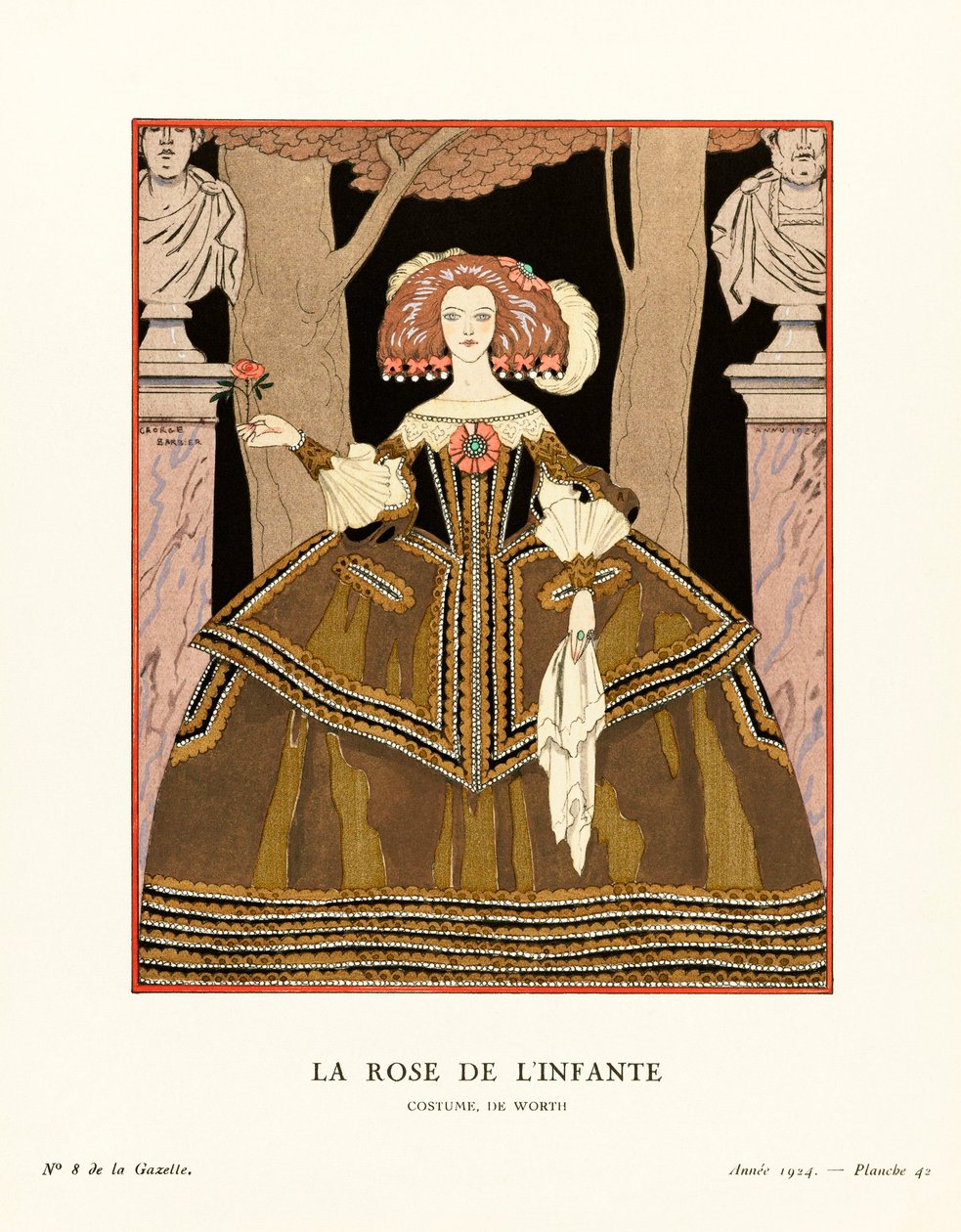 Illustration från Gazette du Bon Ton av Georges Barbier