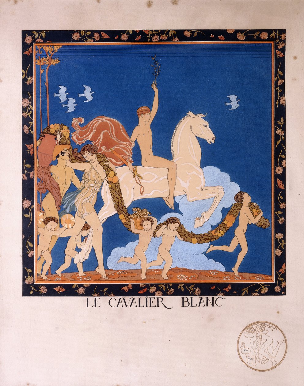 Den vita ryttaren av Georges Barbier