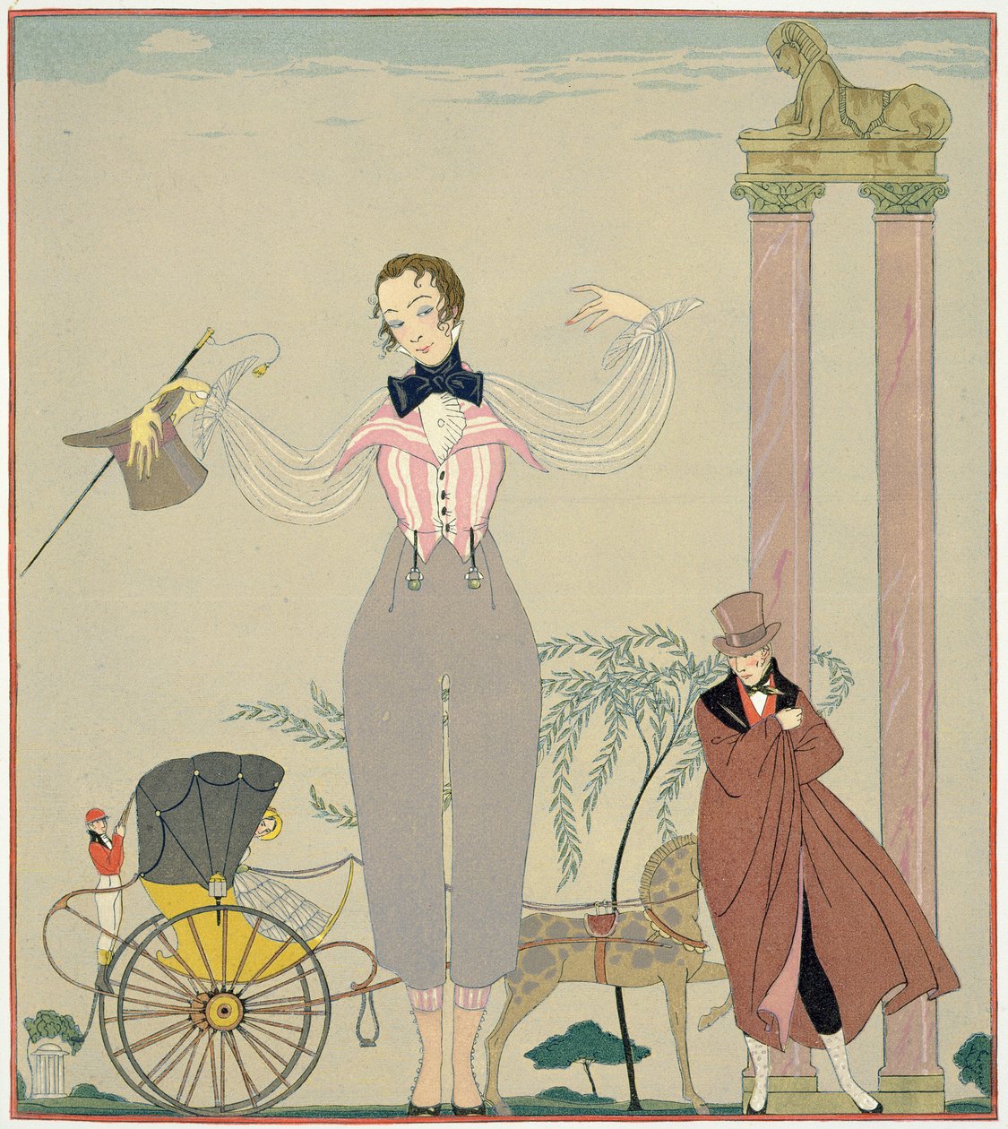 Utnämning (akvarell på papper) av Georges Barbier