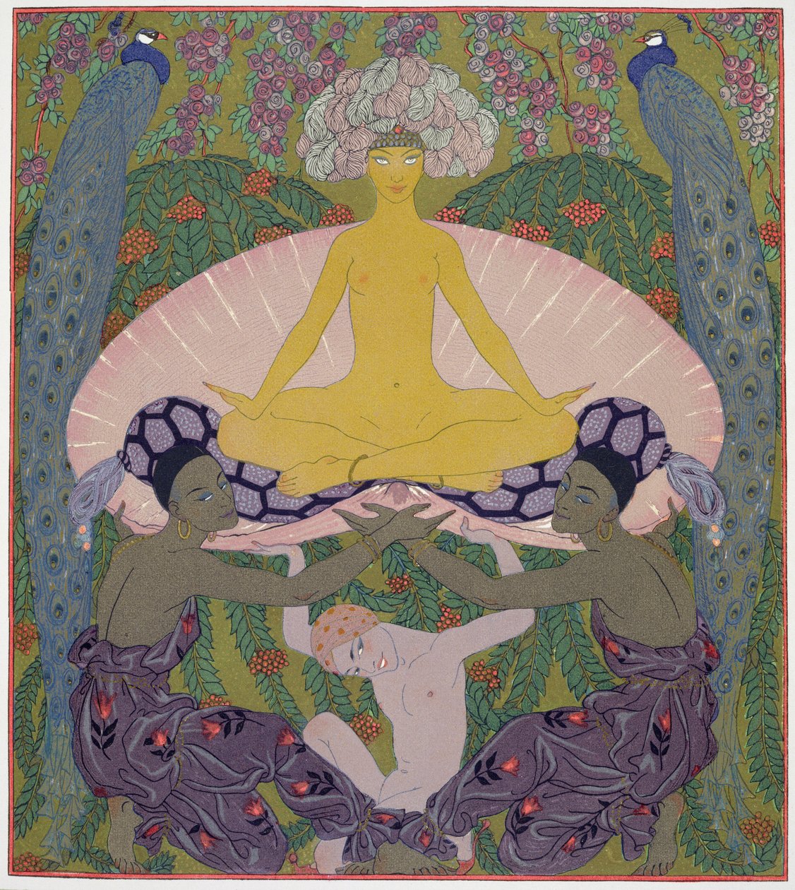 The Birth of Venus (bläck och W/c på papper) (se 133204) av Georges Barbier