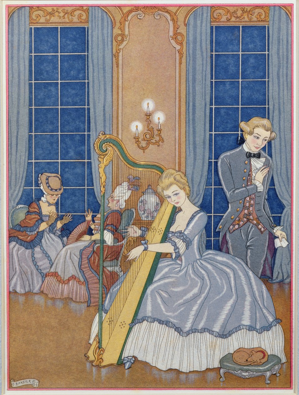 Valmont Seducing his Victim, illustration från 