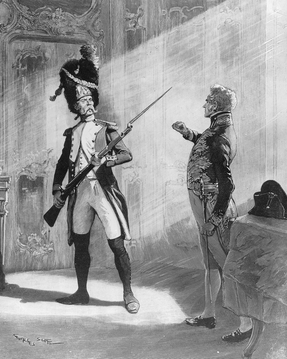 Flambeau och Klemens von Metternich, illustration till pjäsen "L