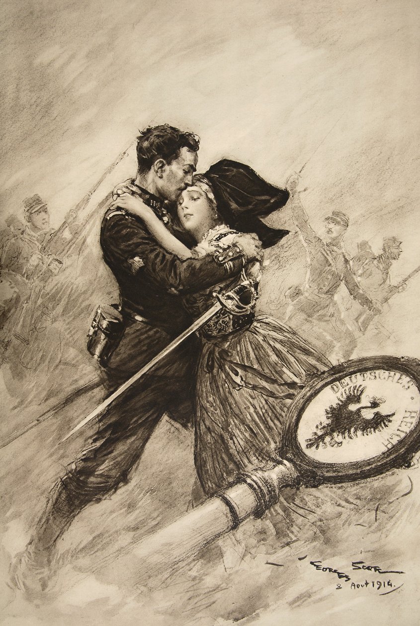 För kärlek och land, 1914 av Georges Bertin Scott