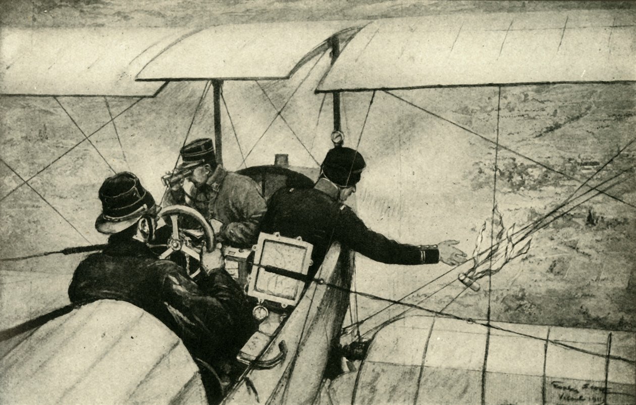 Den fjärde armen i det stora kriget: Franska flygscouter i arbete, första världskriget, 1914-1918, c1920. av Georges Bertin Scott