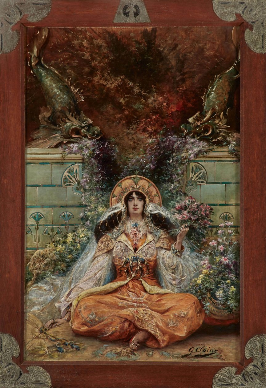 Sarah Bernhardt i rollen som Izeyl av Georges Clairin