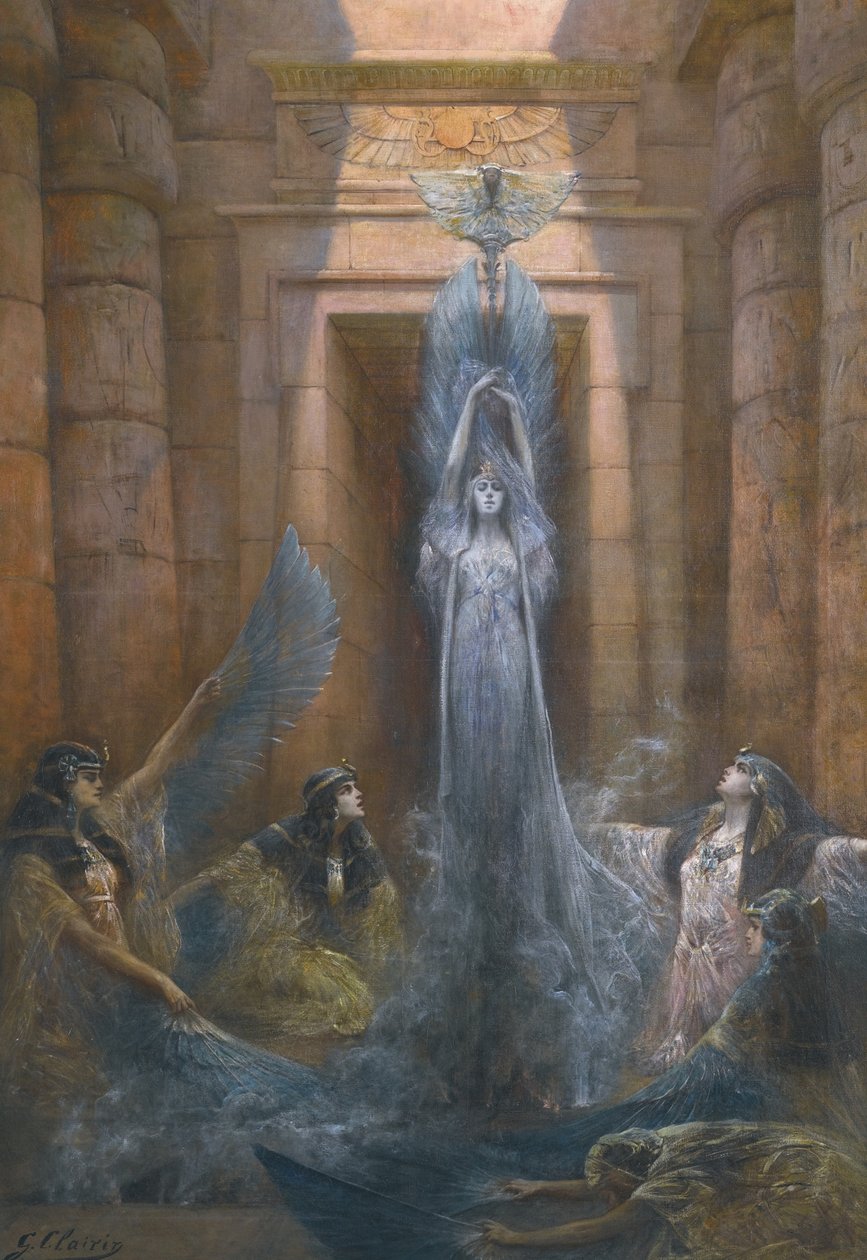 Gudinnan Neith av Georges Clairin