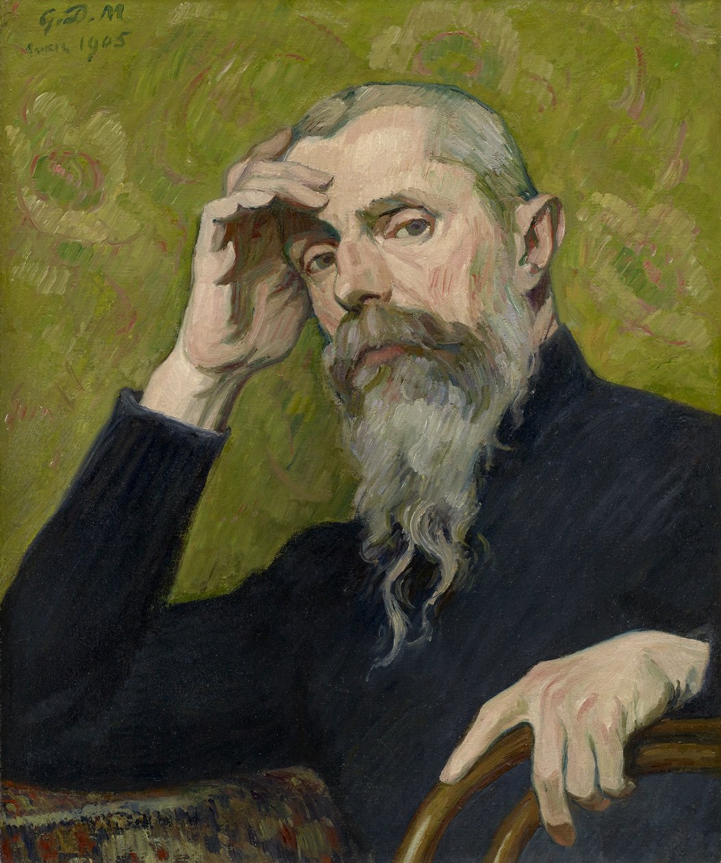 Självporträtt, 1905 (olja på papper, nedlagd på duk) av George Daniel de Monfreid