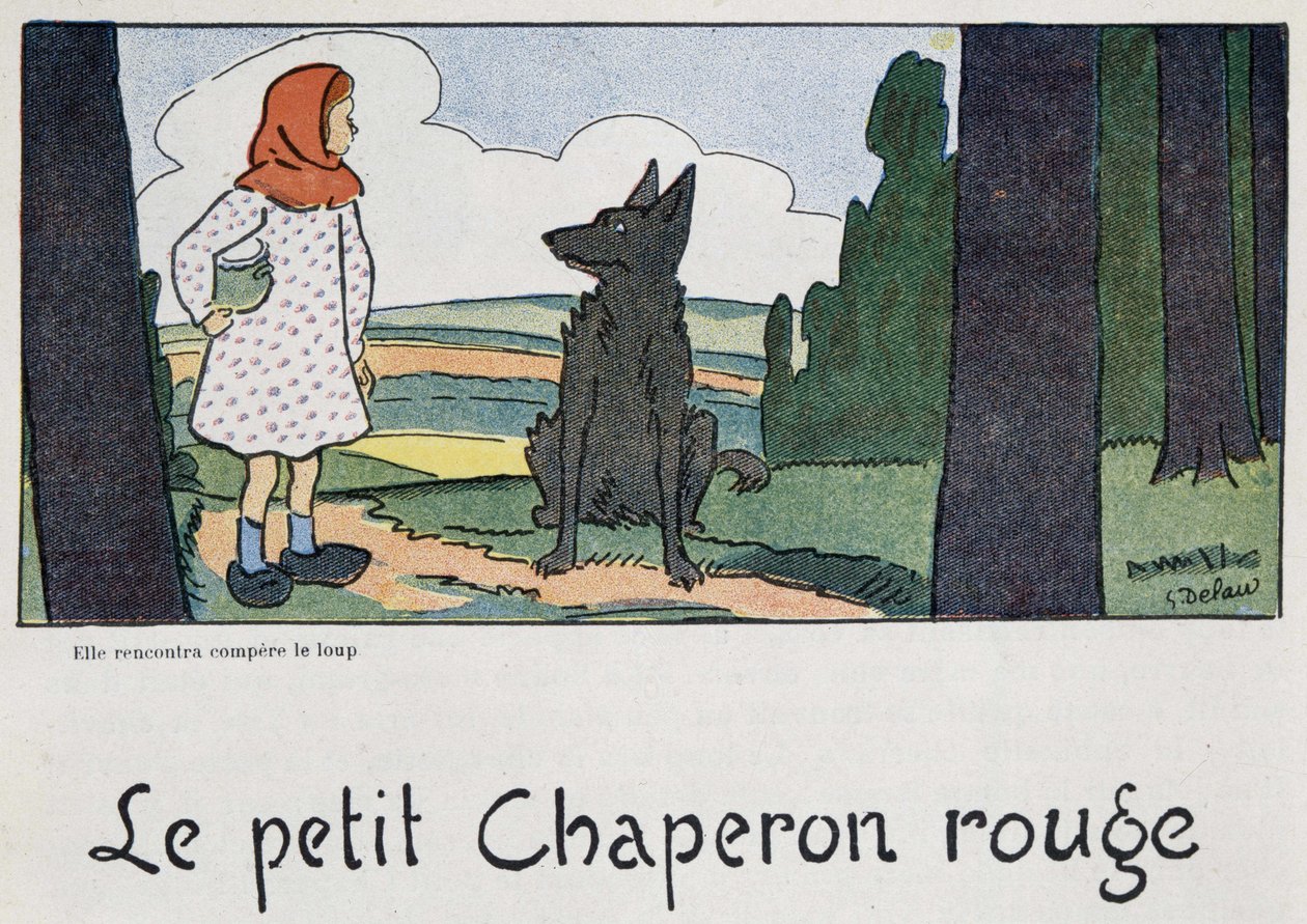 Rödluvan - ill. av Georges Delaw, red. Spock av Georges Delaw