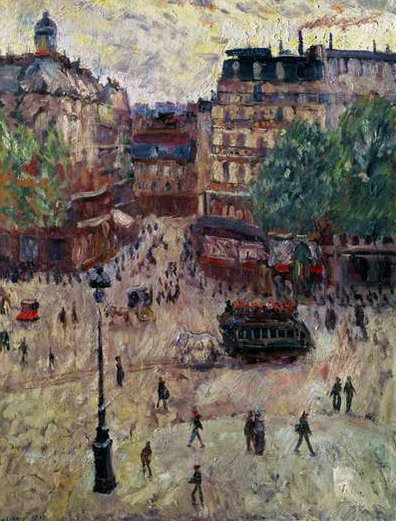 Ett torg i Paris, 1907 av Georges Dufrenoy