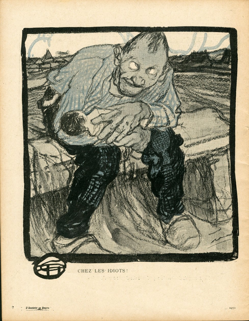 Smörtallriken, nummer 146, satirisk i färg av Georges Dupuis