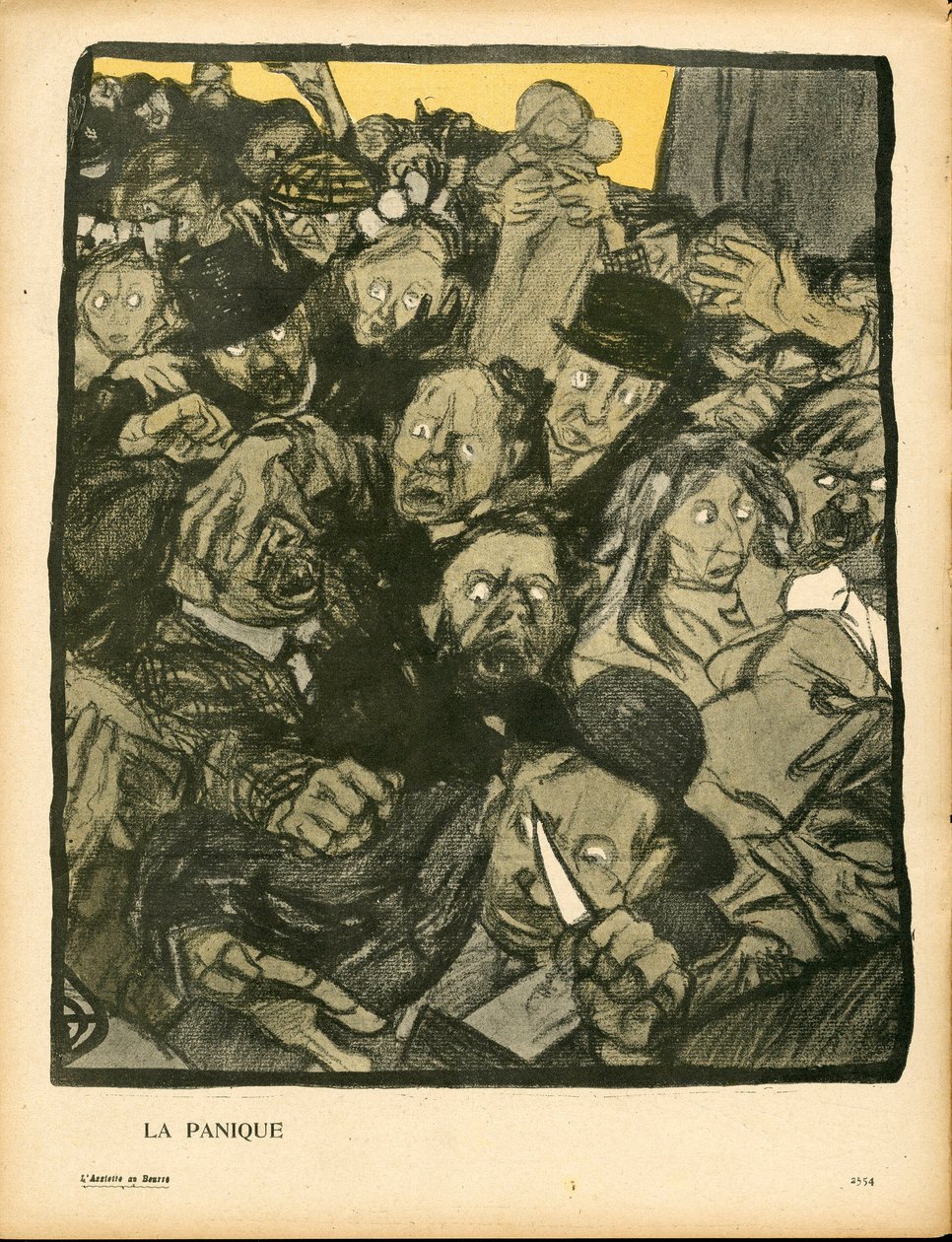 Smörtallriken, nummer 153, satirisk i färg av Georges Dupuis
