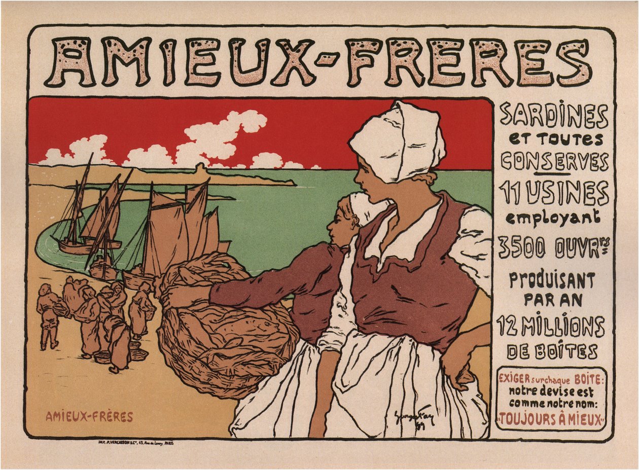 Vänners bröders affisch, 1899 av Georges Fay