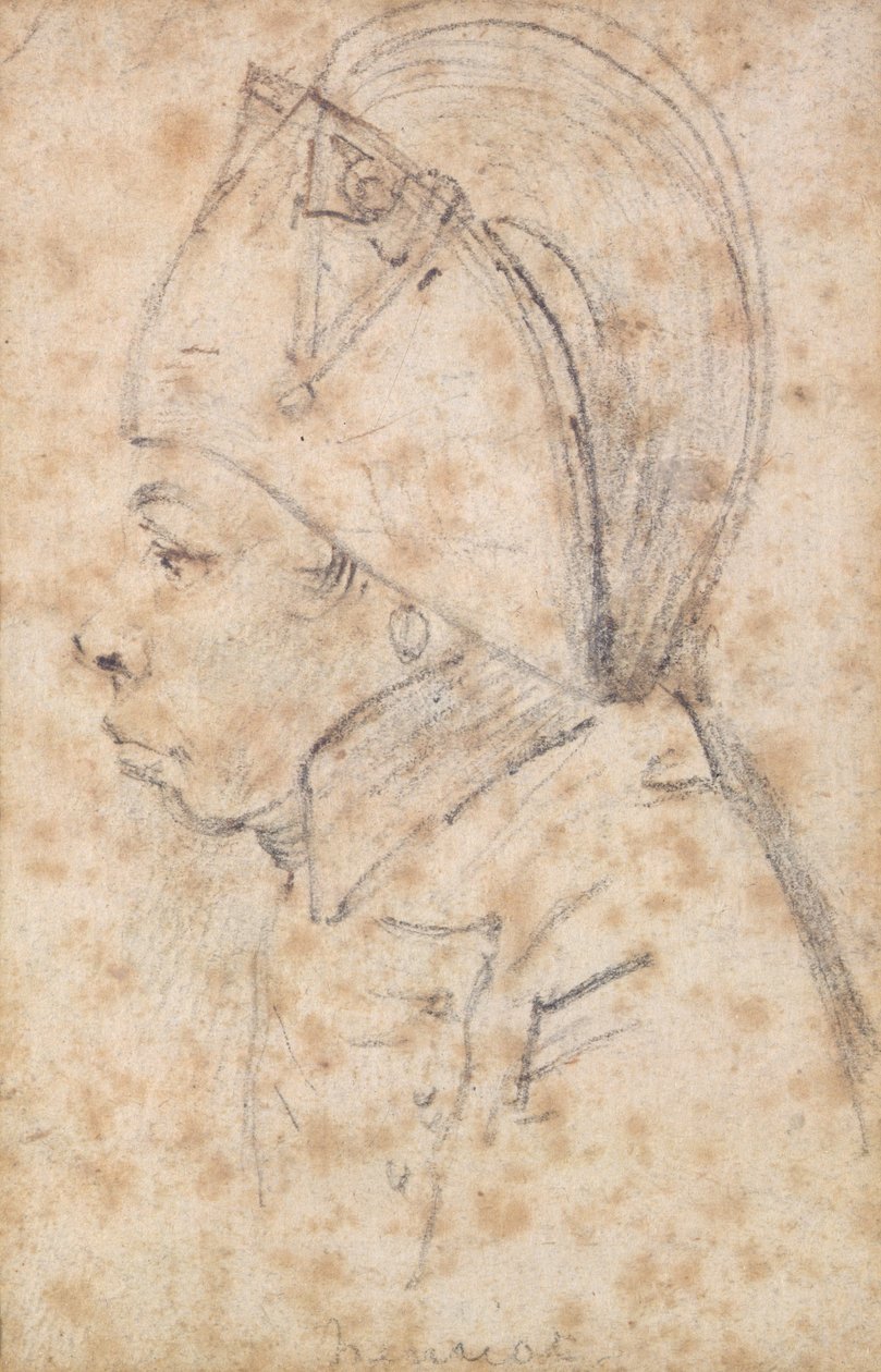 Francois Hanriot (1761-94) (penna på papper) av Georges Francois Gabriel