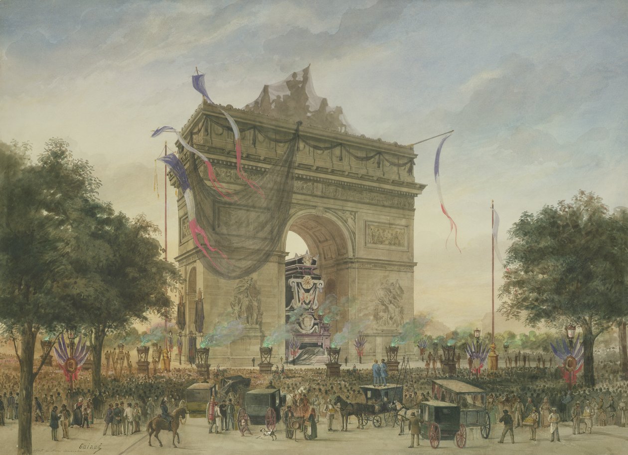 Victor Hugos begravning (1802-85) 1885 av Georges Francois Guiaud