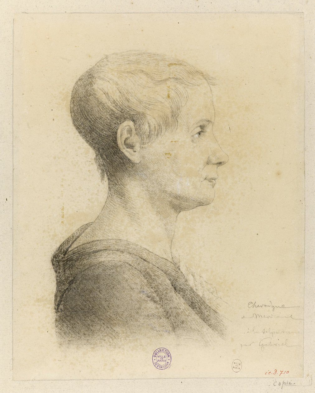Porträtt av Anne-Josèphe Théroigne de Méricourt 1762-1817, 1816. av Georges François Marie Gabriel