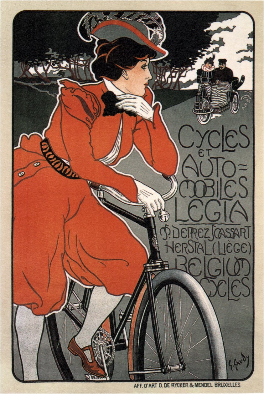 Cyklar och bilar Legia av Georges Gaudy