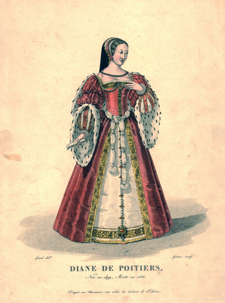 Diane de Poitiers, tidigt 1800-tal. av Georges Jacques Gatine