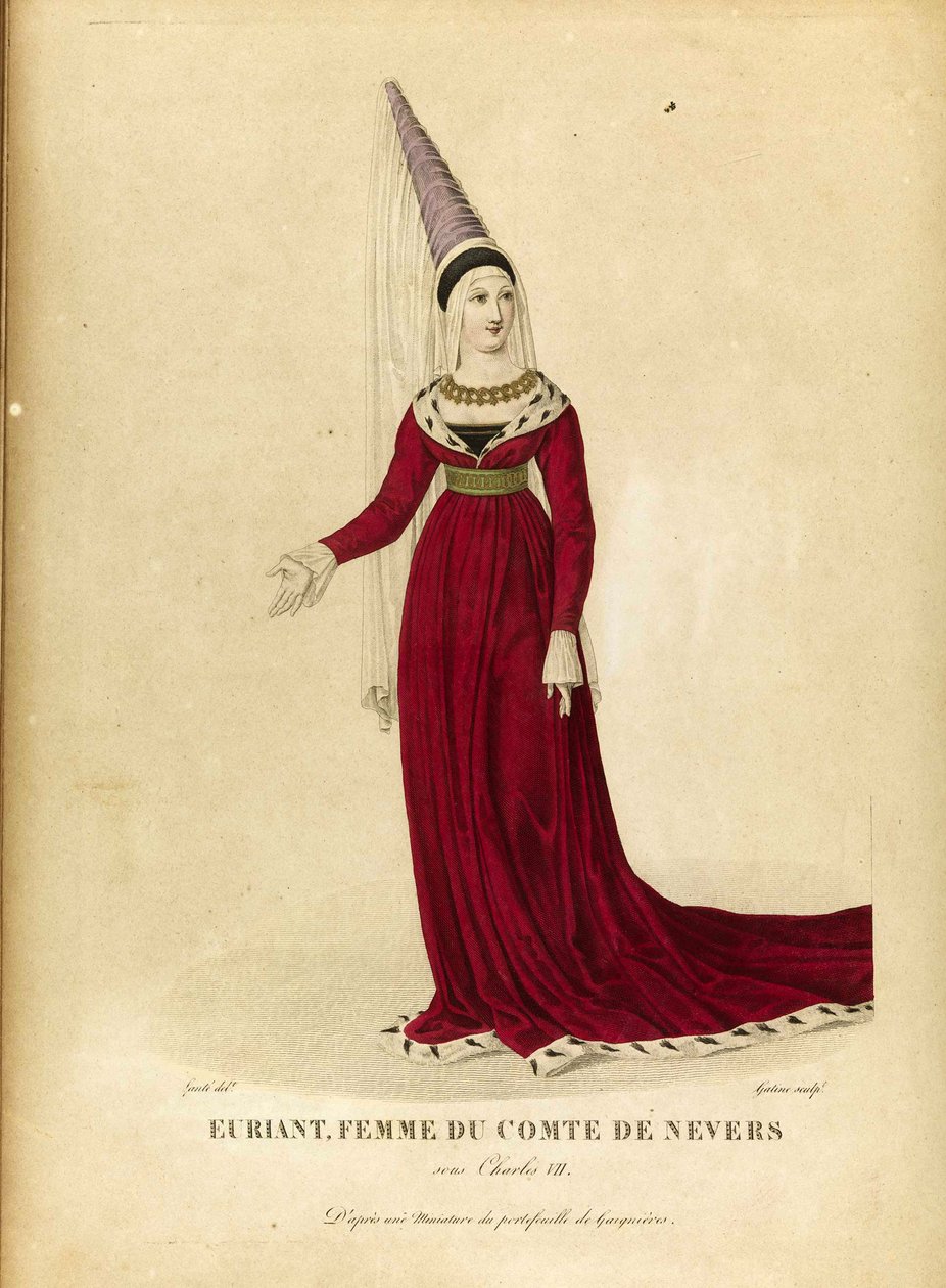Euryanthe - Gatine, Georges Jacques (1773-1831) - Sent 1700-talet. - Etsning, akvarell - Privat samling av Georges Jacques Gatine
