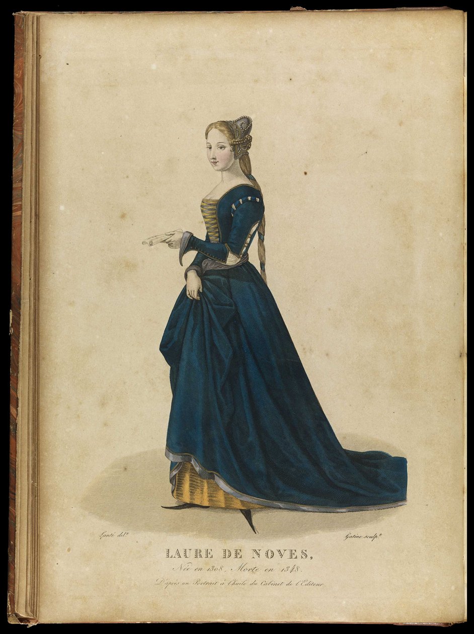 Laura de Noves 1310-1348, sent 1700-tal. av Georges Jacques Gatine
