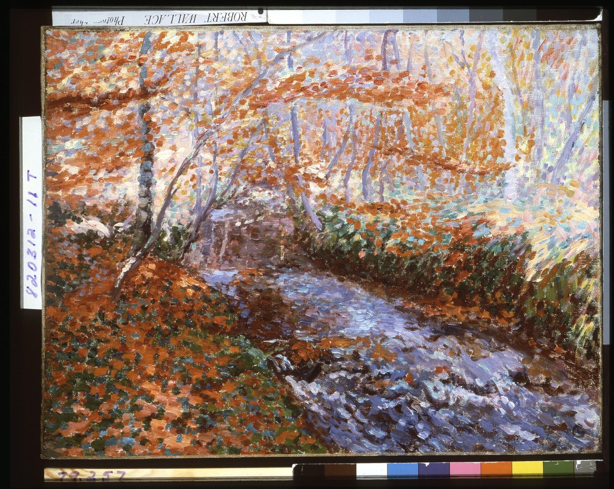The Briante River (Forest Interior In Autumn) (olja på duk) av Georges Lacombe