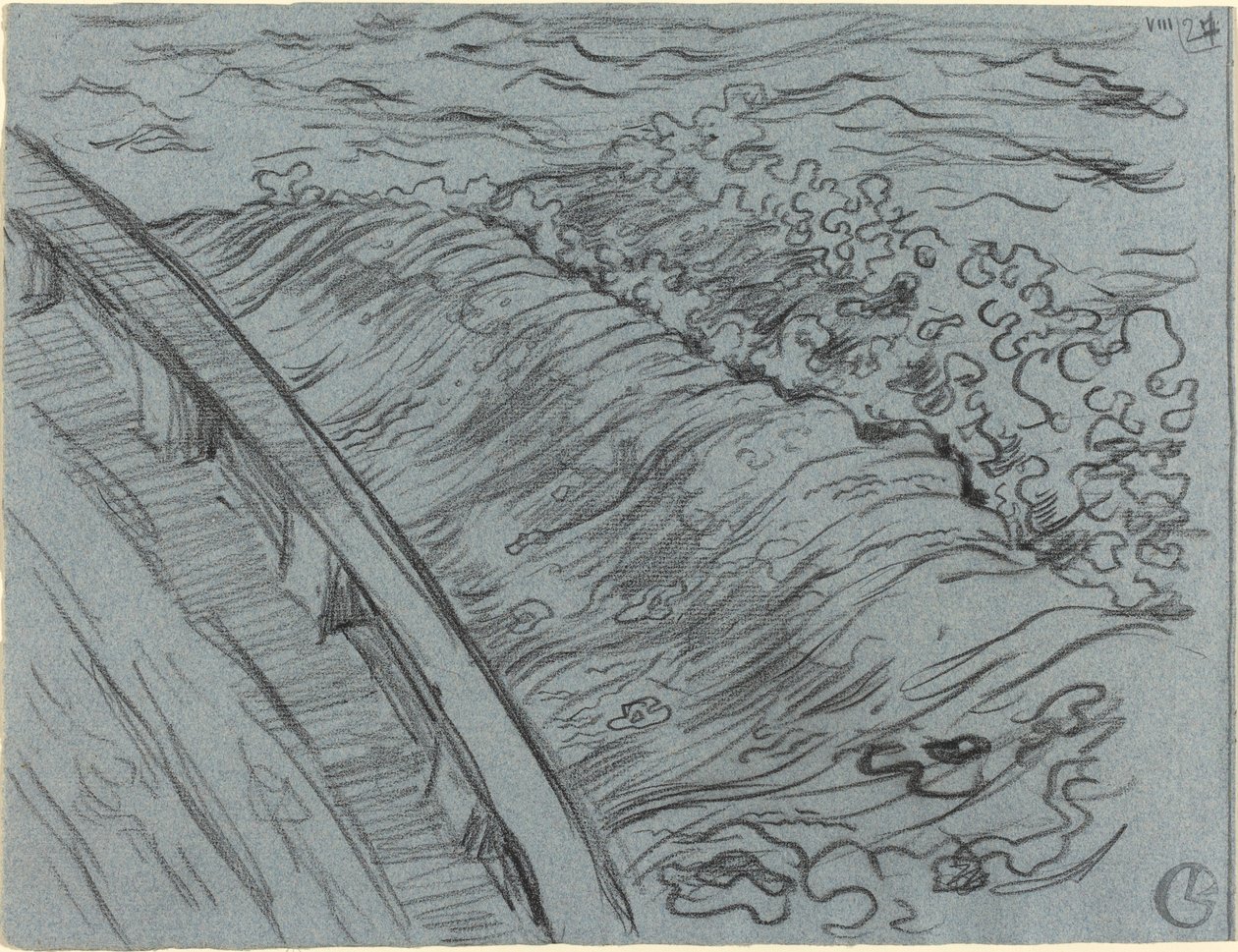 Havet utanför kanten av en båt, Bretagne av Georges Lacombe