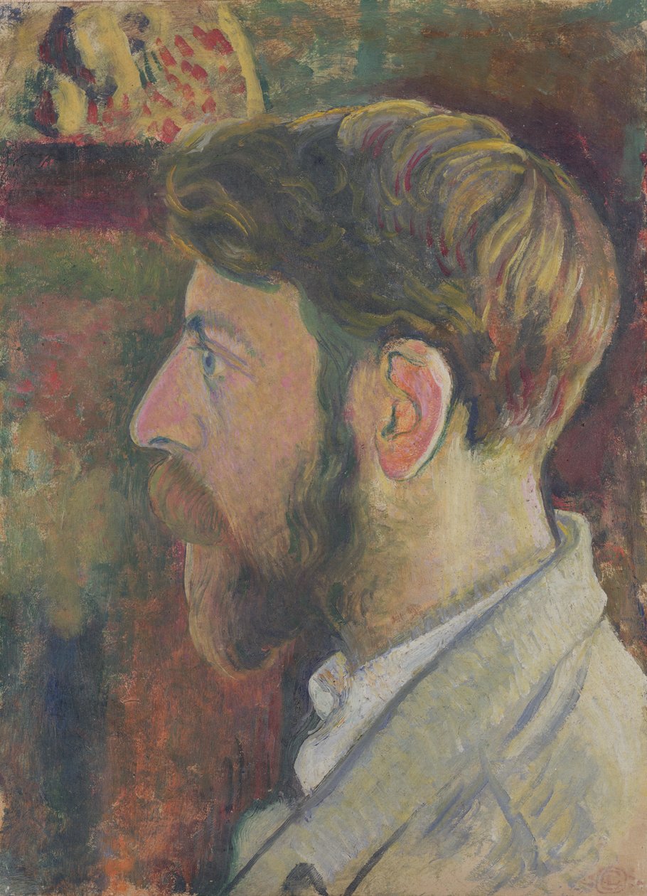 Självporträtt i profil, c.1900-05 av Georges Lemmen