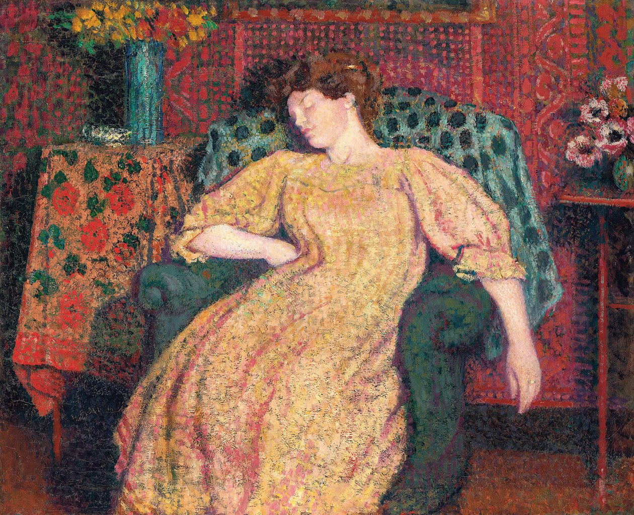 Sova, eller Siestan, ca 1906 av Georges Lemmen