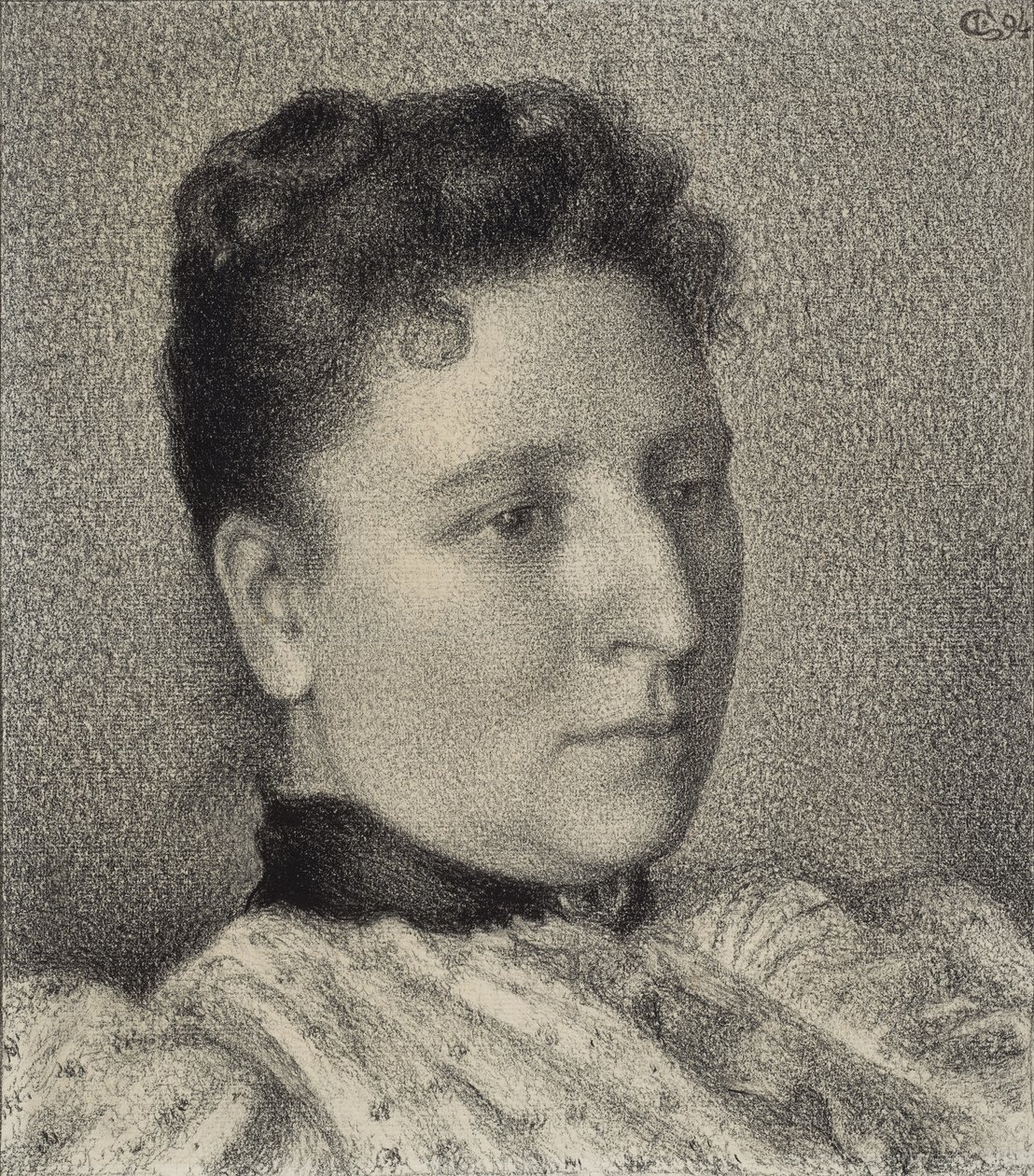 Porträtt av Anna Boch, 1894 av Georges Lemmen