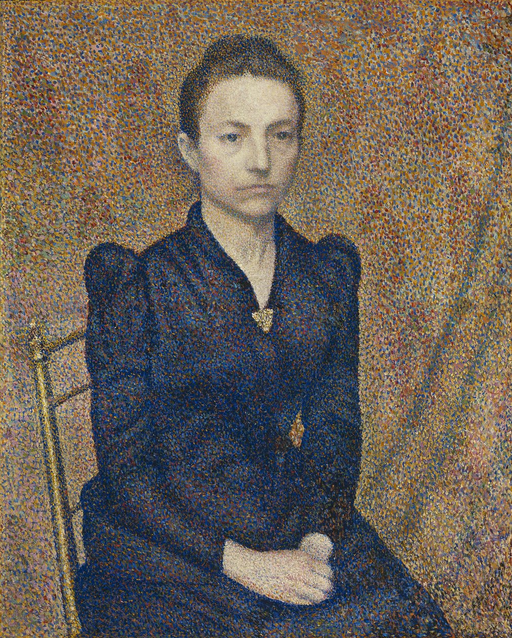 Porträtt av konstnärens syster, 1891 av Georges Lemmen
