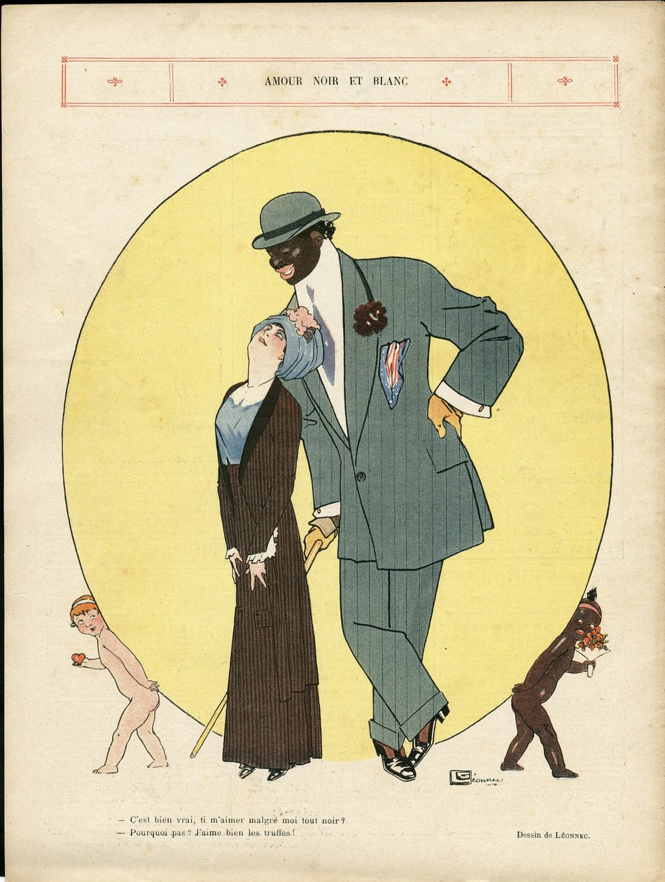 Illustration av Georges Leonnec (1881-1940) i Le Lire av Georges Leonnec