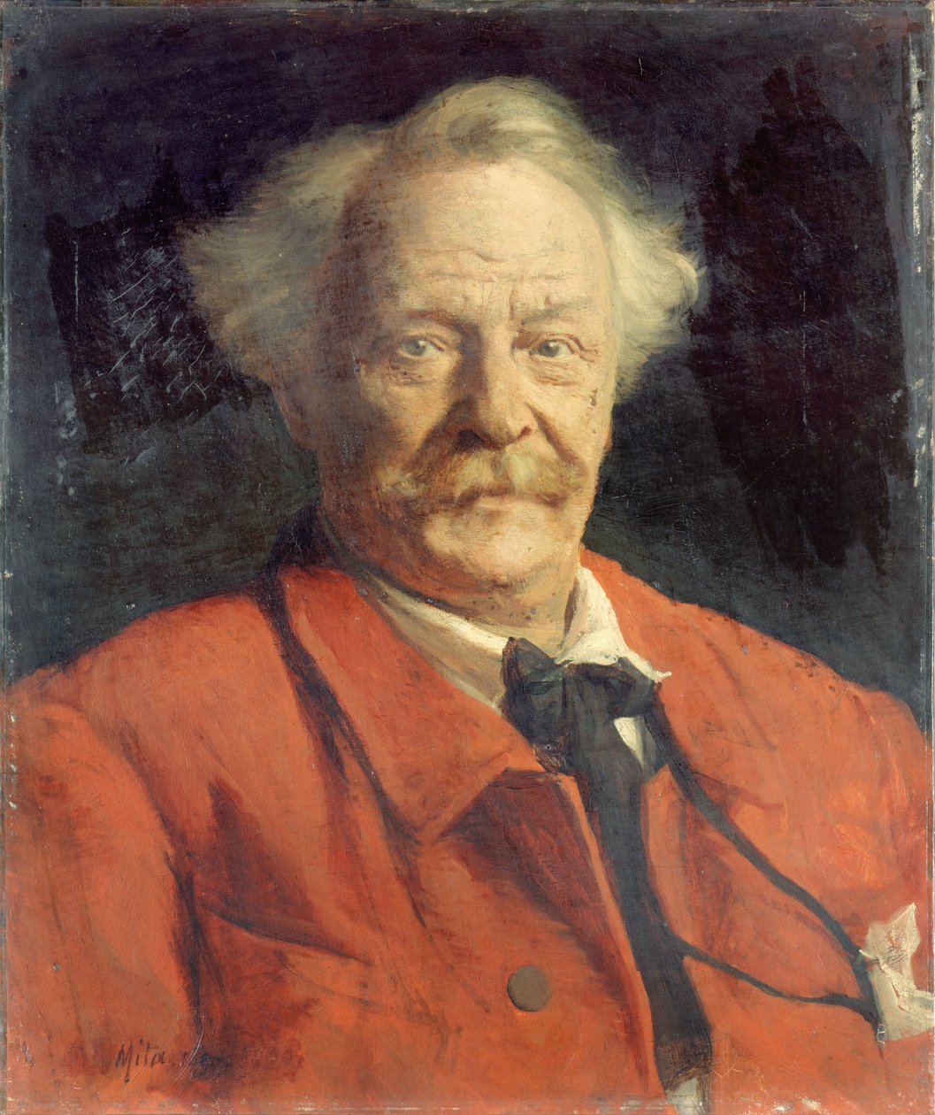 Porträtt av Nadar Felix Tournachon 1820-1910, 1890. av Georges Léopold Mita