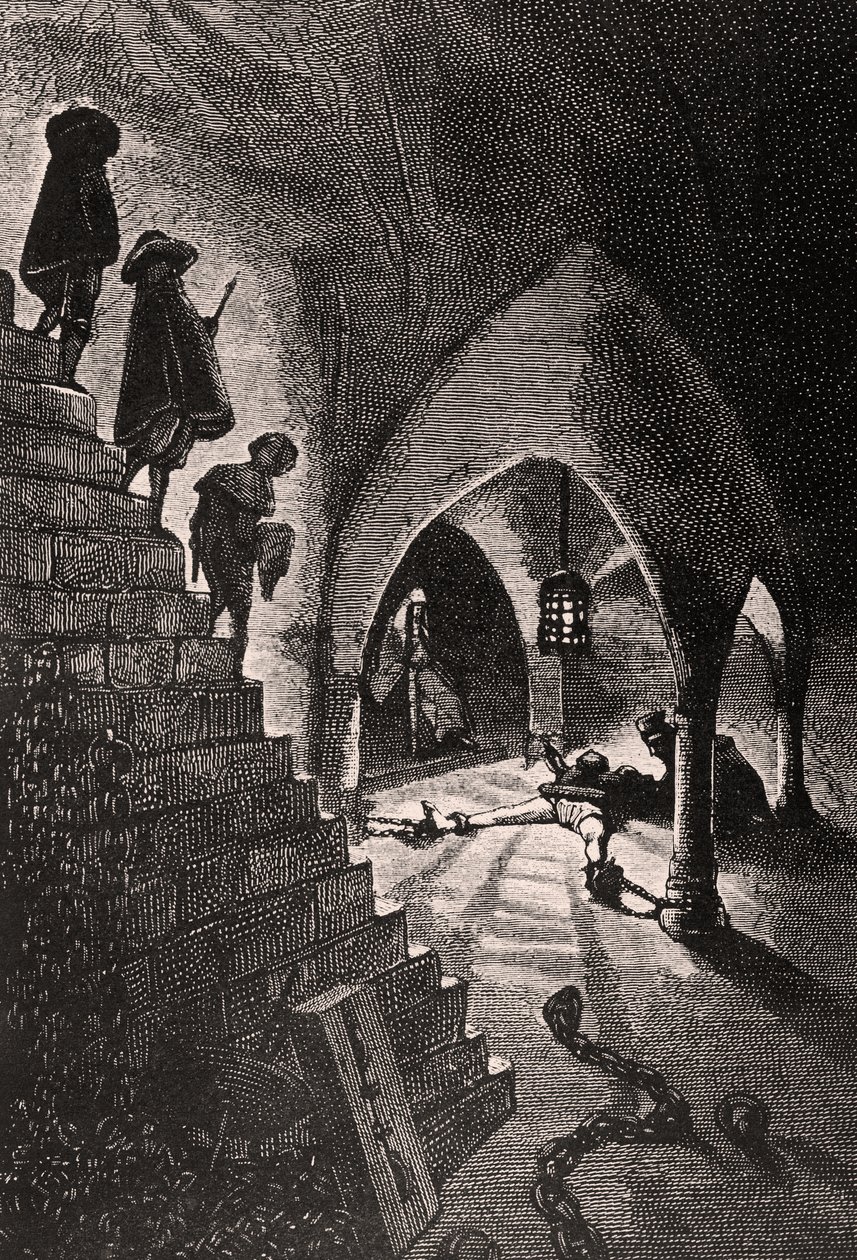 La Cave Pénale - illustration från L