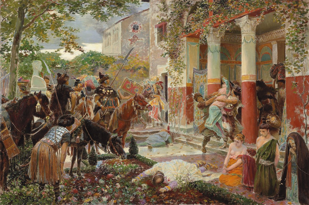 Tartarernas anfall, av Georges Marie Rochegrosse