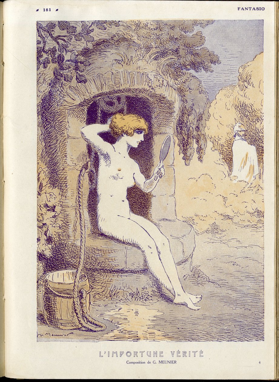 Illustration av Georges Meunier (1869-1934) i "" Fantasio""" av Georges Meunier