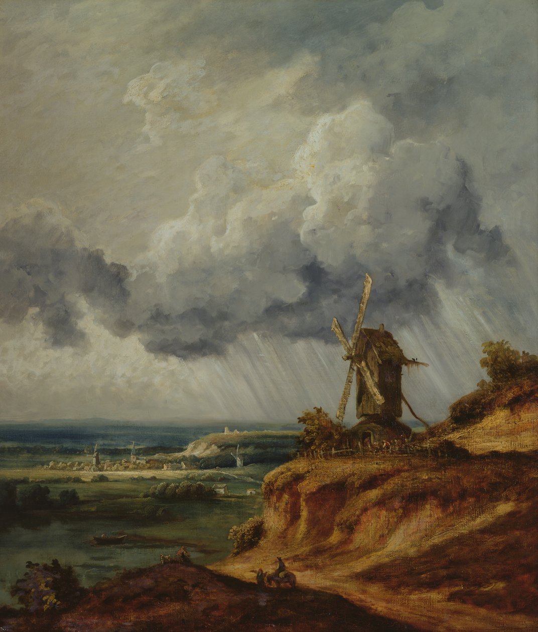 Väderkvarnen i Argenteuil, ca 1830 av Georges Michel