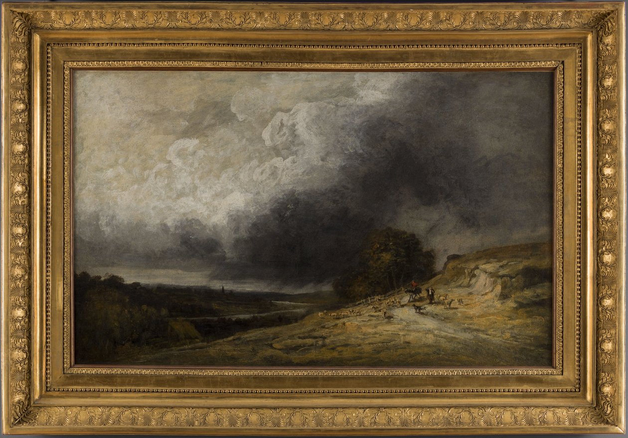 Hjord i storm, mellan 1796 och 1843 (olja) av Georges Michel