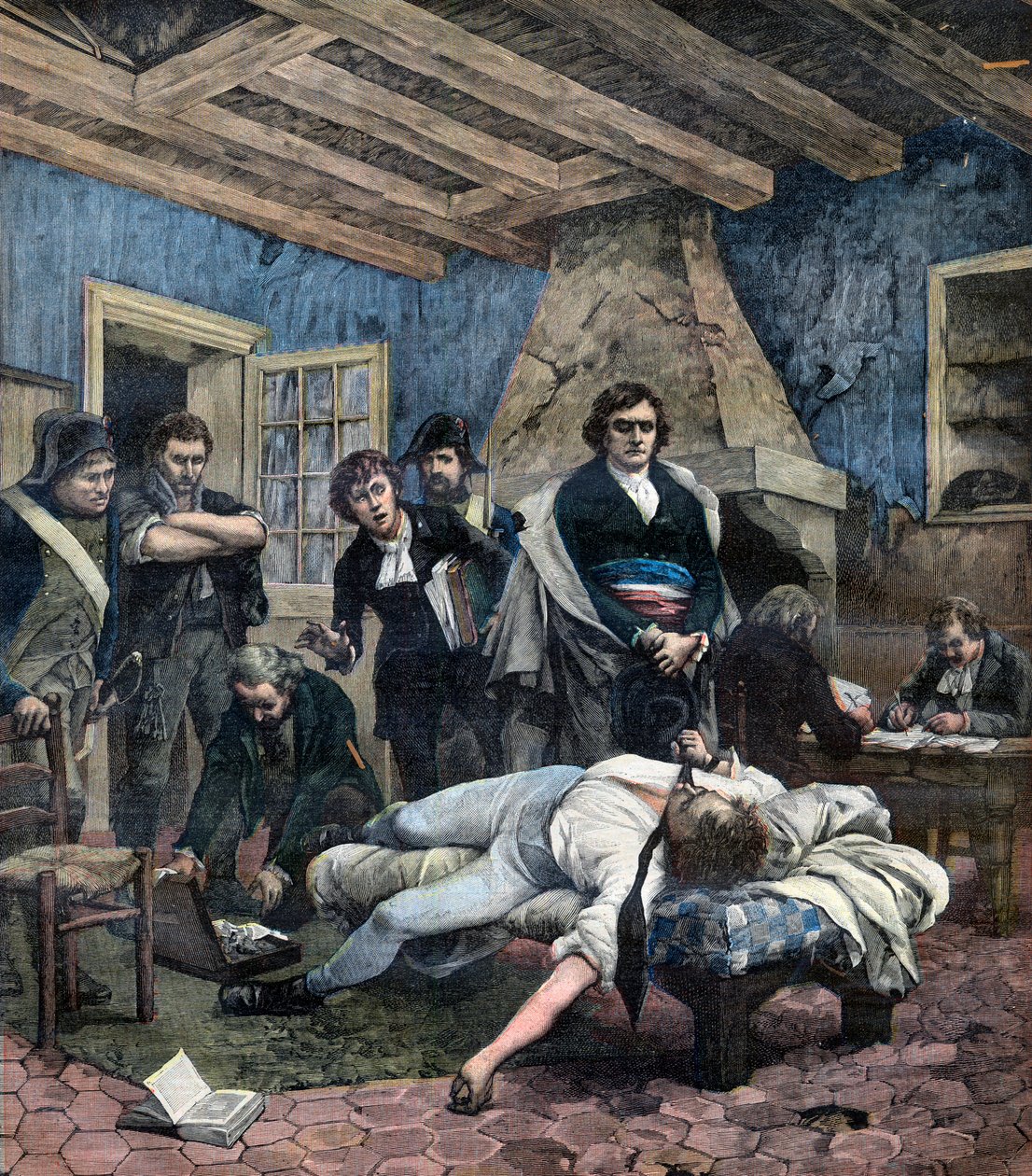 Charles Pichegrus död av Georges Moreau de Tours
