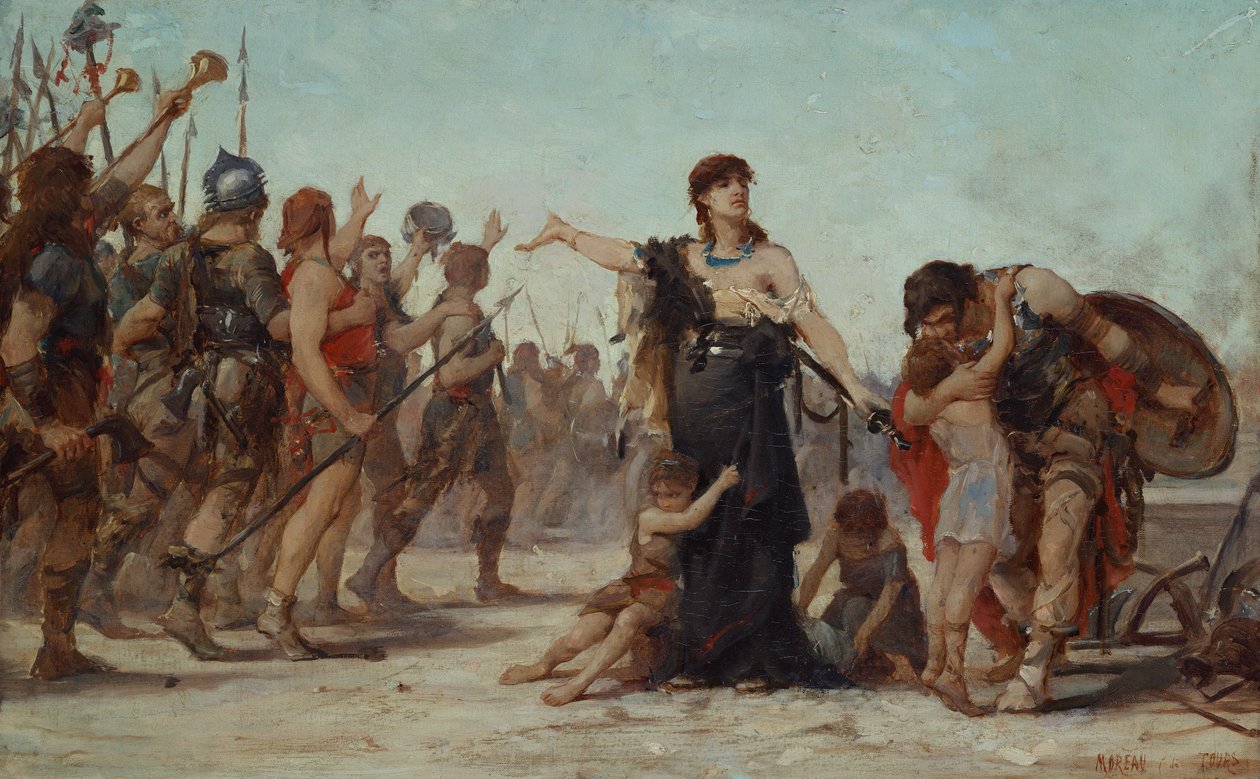 Offret till fosterlandet, 1879 av Georges Moreau de Tours
