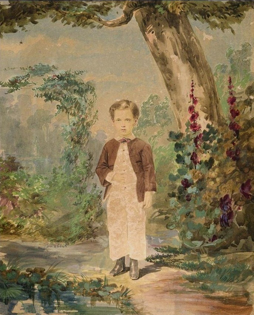 Akvarell av Georges Penabert (1858) (A) av Georges Penabert