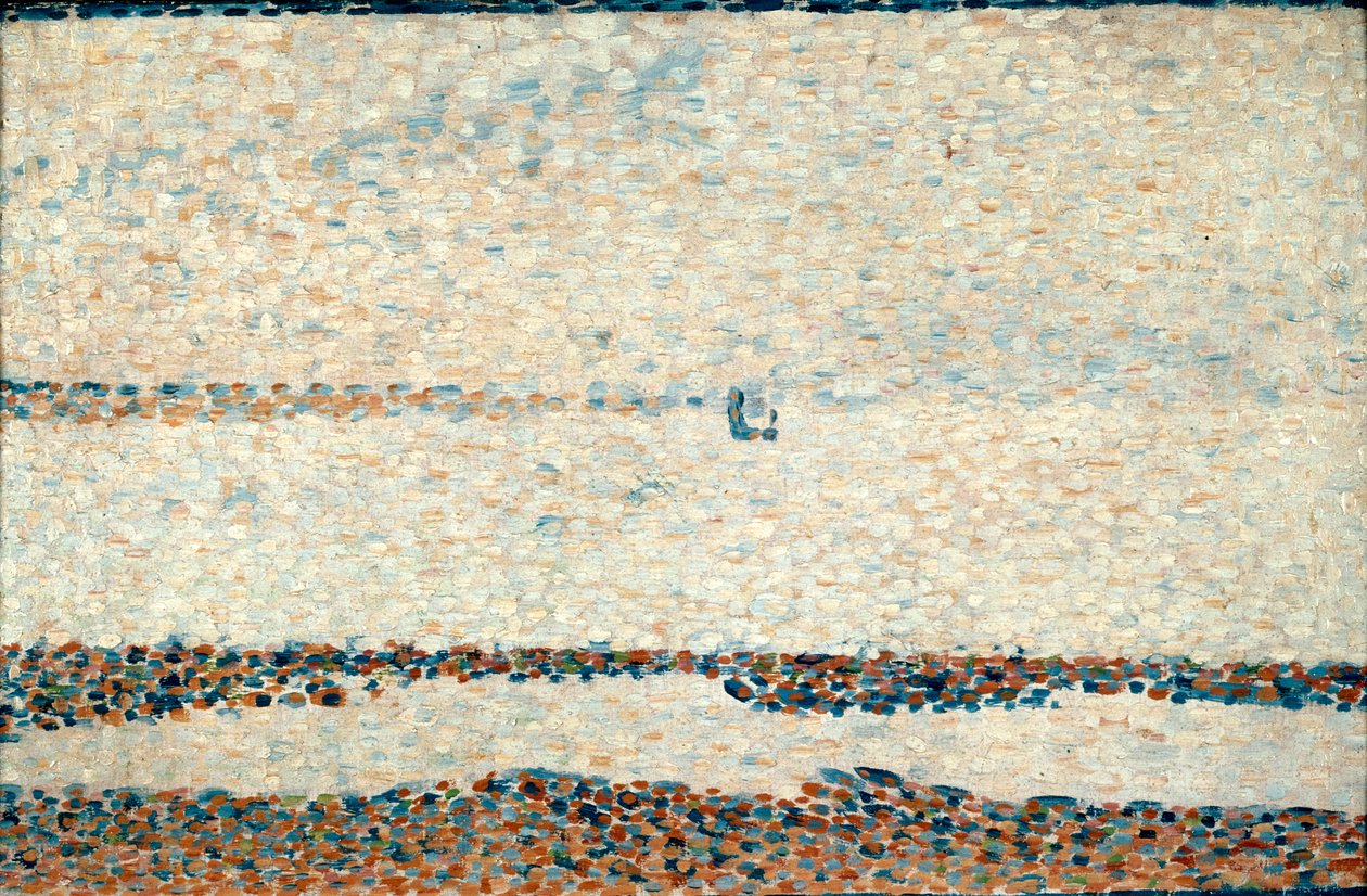 Stranden vid Gravelines, 1890 av Georges Pierre Seurat