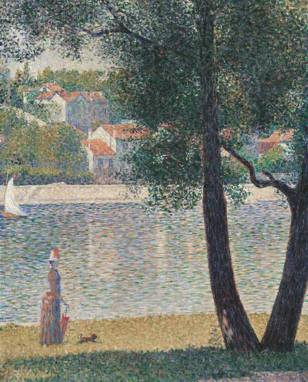 Seinen i Courbevoie, 1885. av Georges Pierre Seurat