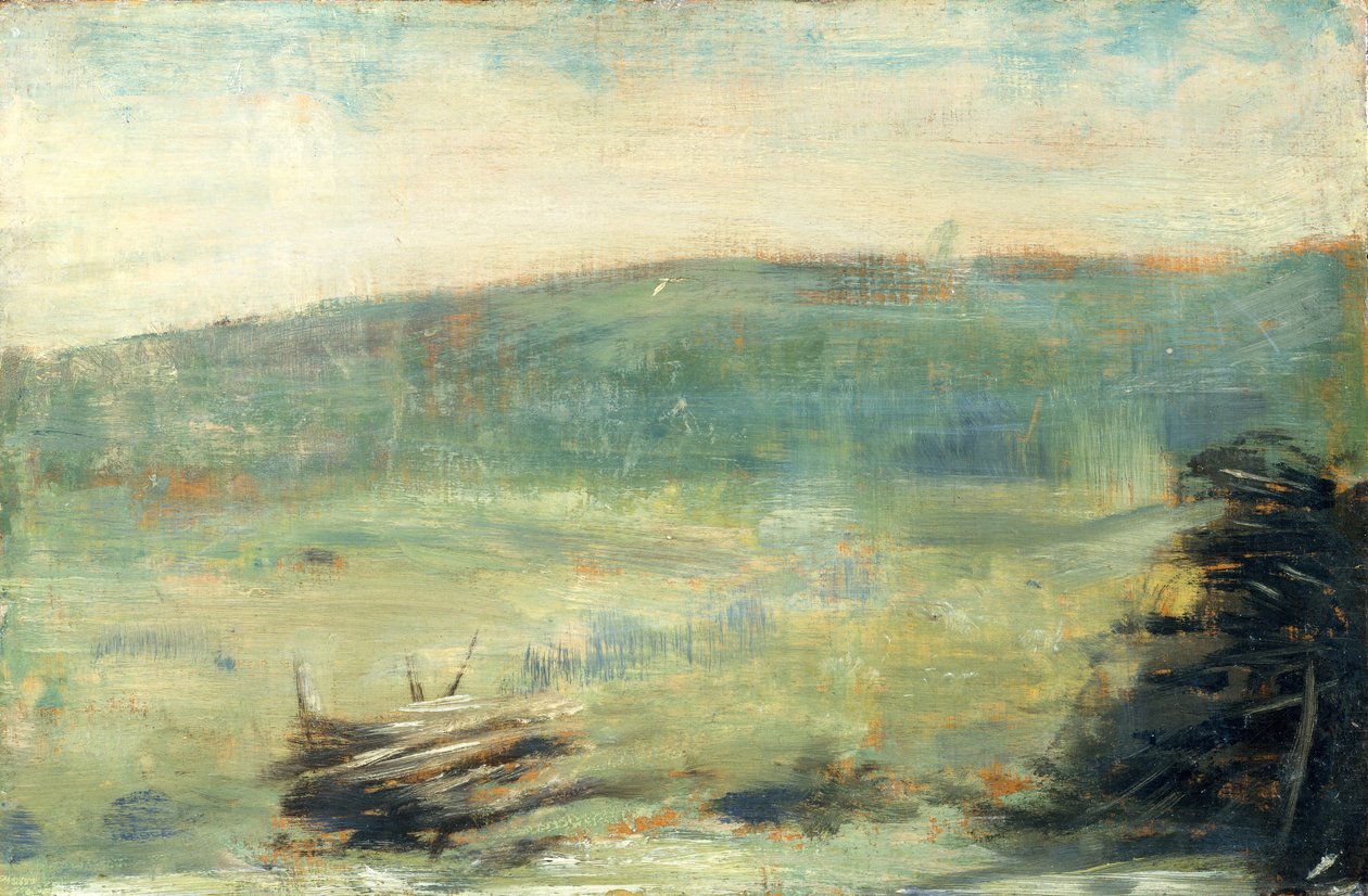Landskap i Saint-Ouen, 1878 eller 1879. av Georges Pierre Seurat