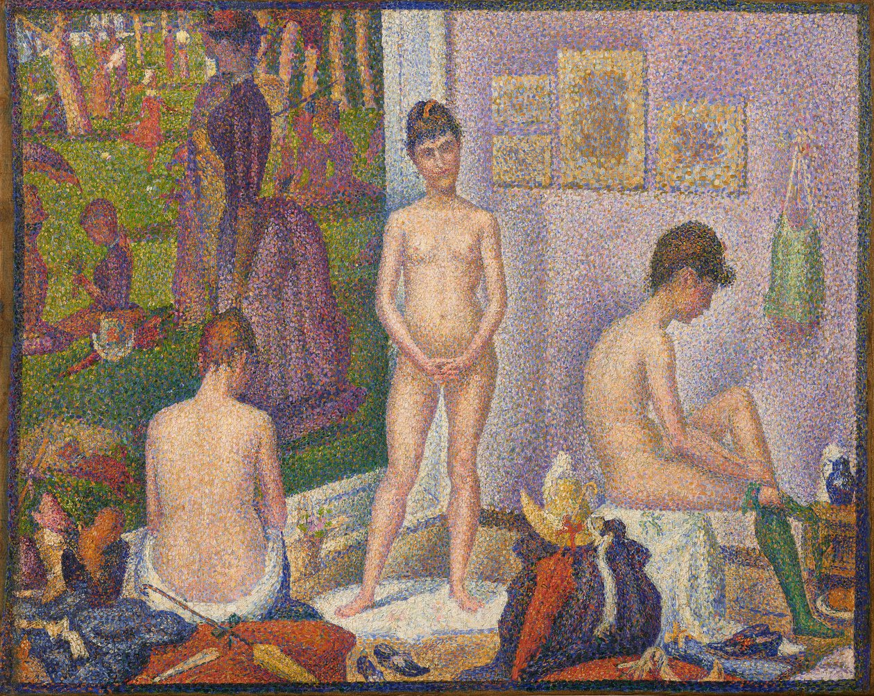 Les Poseuses, Ensemble (liten version) av Georges Pierre Seurat