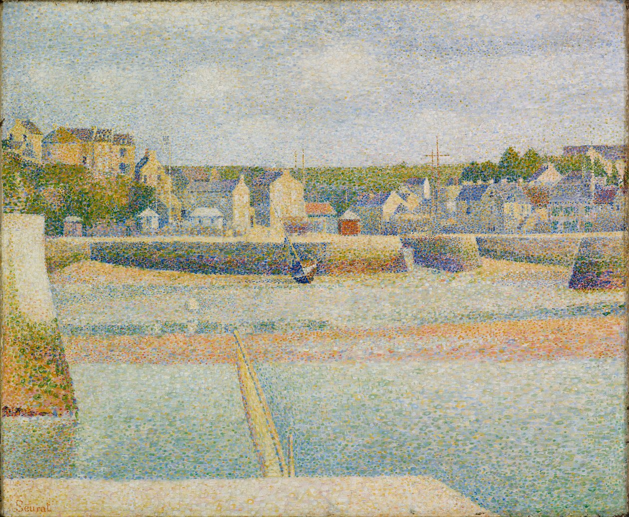 Port-en-Bessin: The Outer Harbor (Low Tide) av Georges Pierre Seurat