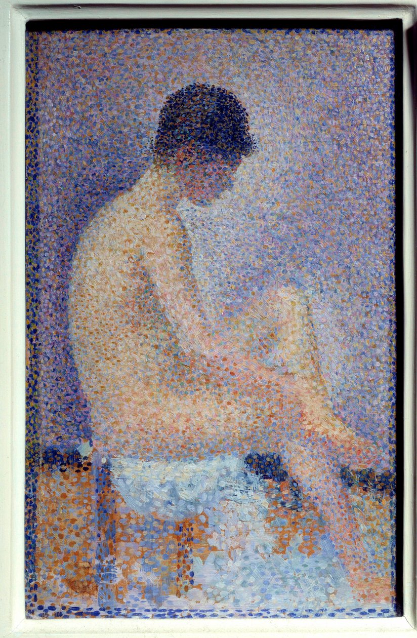 Profilinstallatör Målning av Georges Seurat (1859-1881) 1887 Dim. 0,25x0,16 m Paris musee d