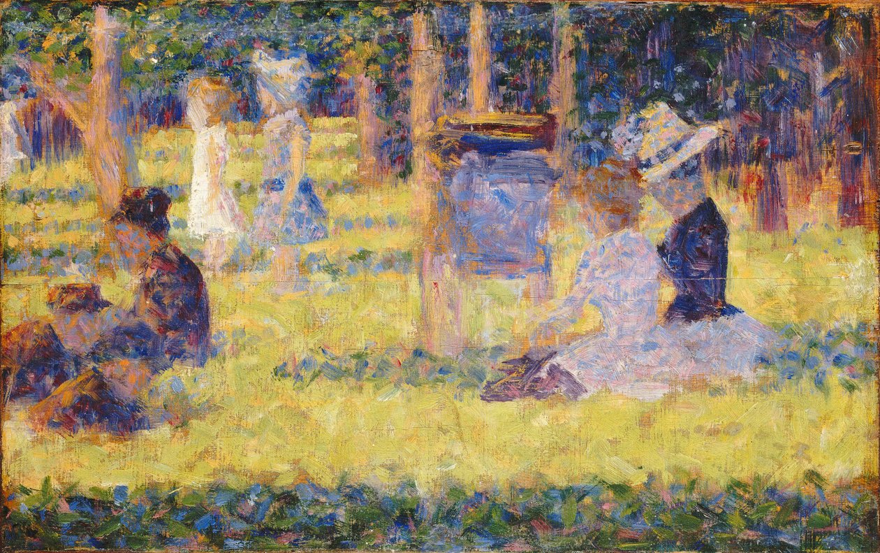 Studie för La Grande Jatte, 1884-1885. av Georges Pierre Seurat