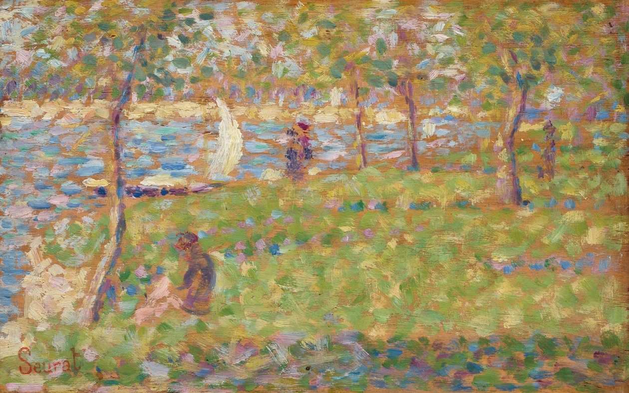 Studie för La Grande Jatte, 18841885. av Georges Pierre Seurat