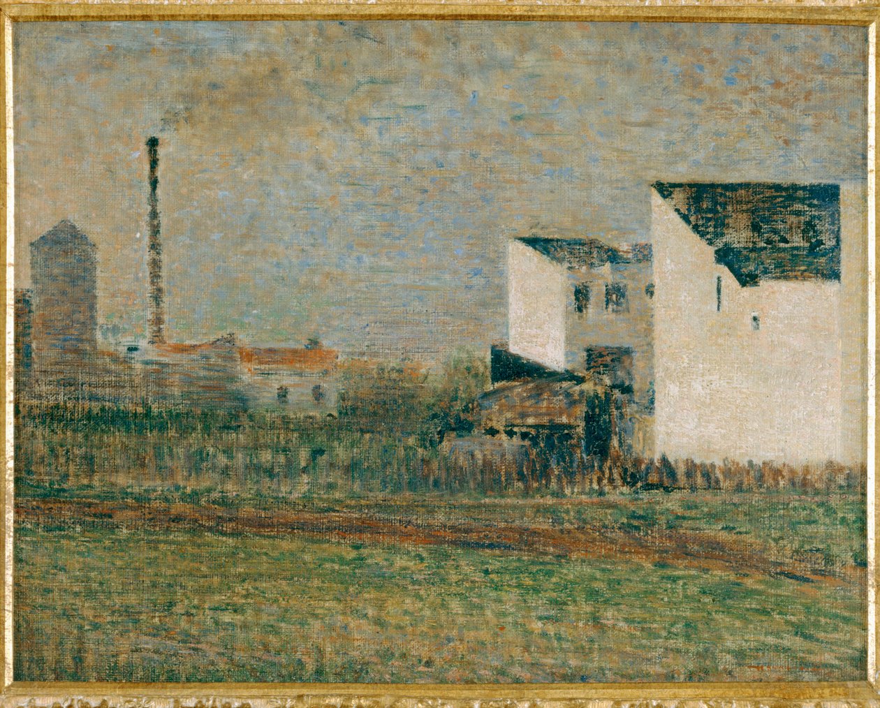 Suburbs (målning på duk) av Georges Pierre Seurat